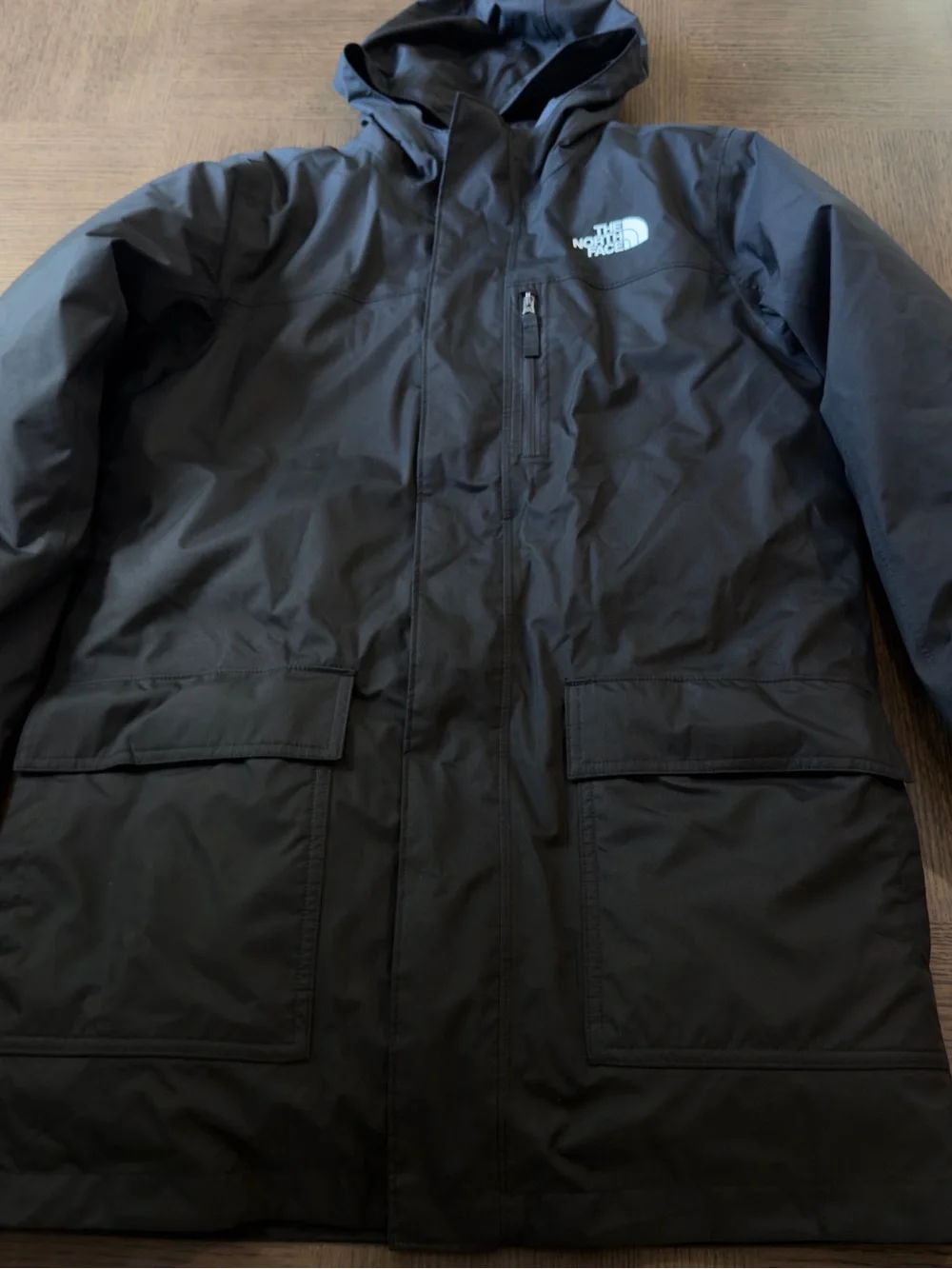 The North Face Gotham Parka Jacket Black Boys XL 14/16